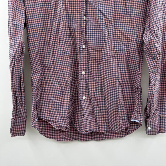 Bonobos Slim Fit Pink & Blue Check Long Sleeve Button Down Shirt Sz M - Picture 3 of 8